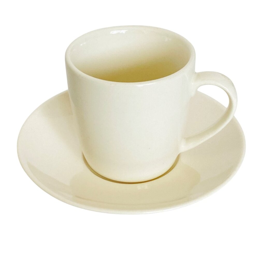 BIA Hand Glazed Espresso Demitasse Cup Saucer Set Microwave Dishwasher Oven Safe